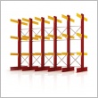 sistemi di stoccaggio industriali cantilever